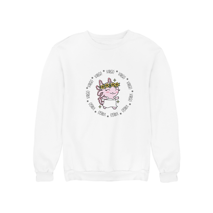Sudadera Axolotzin Horóscopos Aro Virgo Ajolote Unisex