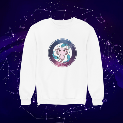 Sudadera Axolotzin Horóscopos Galaxy Piscis Ajolote Unisex