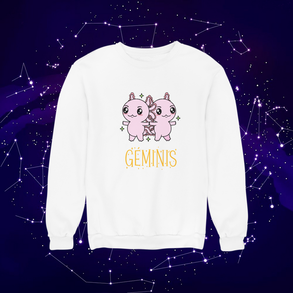 Sudadera Axolotzin Horóscopos Nombre Geminis Ajolote Unisex