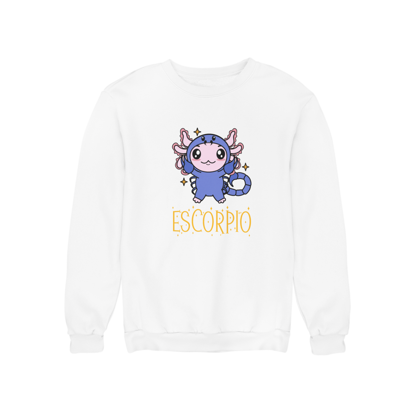Sudadera Axolotzin Horóscopos Nombre Escorpio Ajolote Unisex