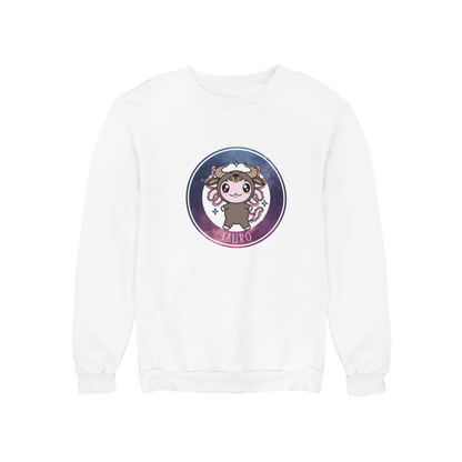 Sudadera Axolotzin Horóscopos Galaxy Tauro Ajolote Unisex