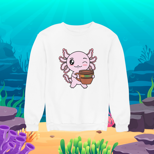 Sudadera Axolotzin Pulquero Ajolote Unisex