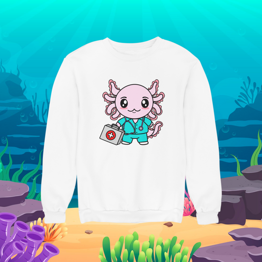 Sudadera Axolotzin Enfermero Ajolote Unisex
