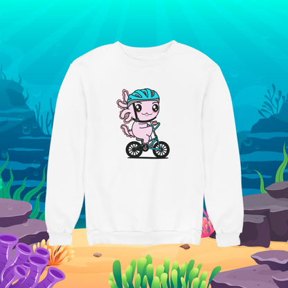 Sudadera Axolotzin Ciclista Ajolote Unisex