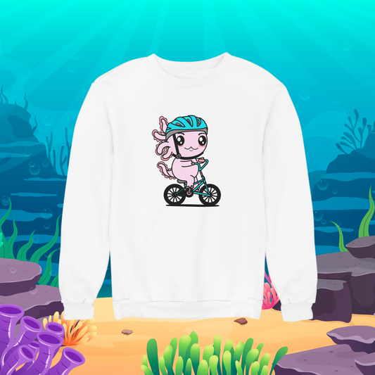 Sudadera Axolotzin Ciclista Ajolote Unisex