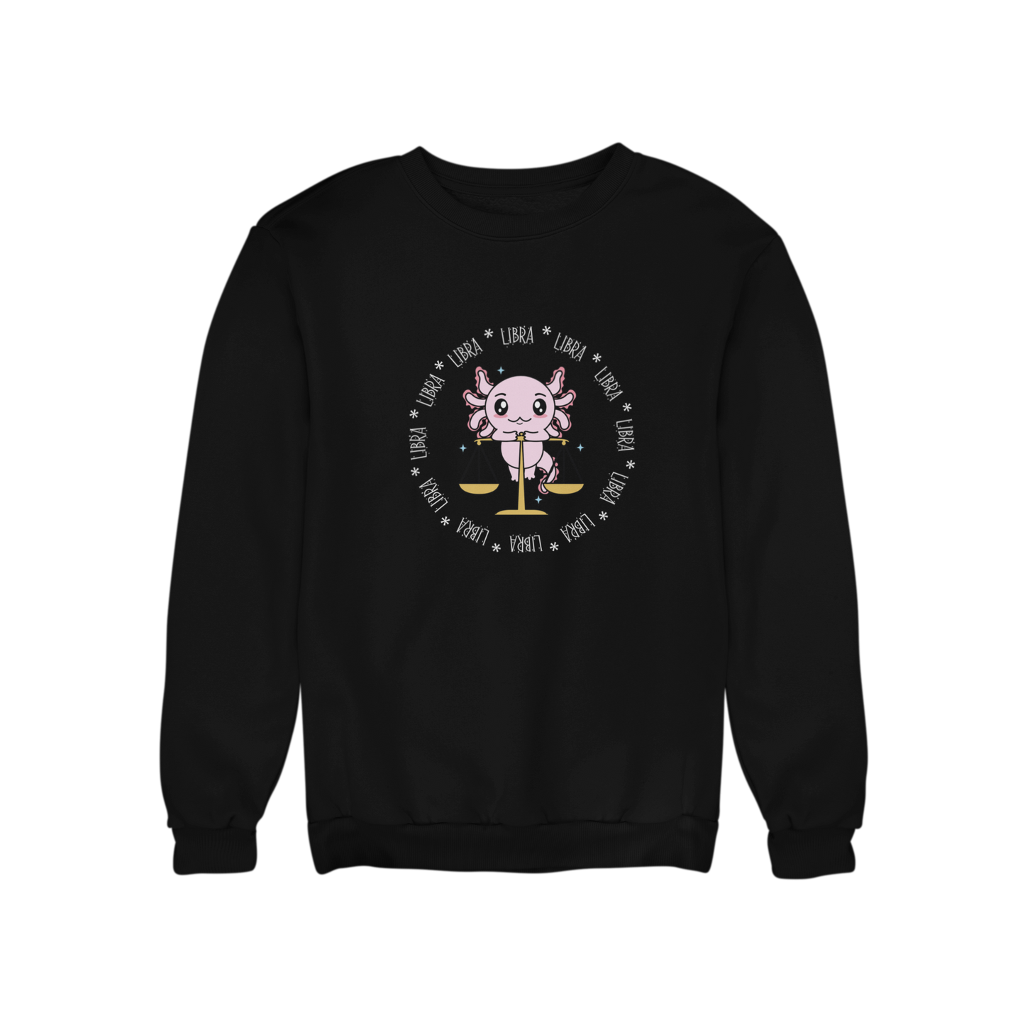 Sudadera Axolotzin Horóscopos Aro Libra Ajolote Unisex