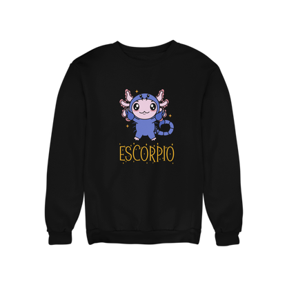 Sudadera Axolotzin Horóscopos Nombre Escorpio Ajolote Unisex