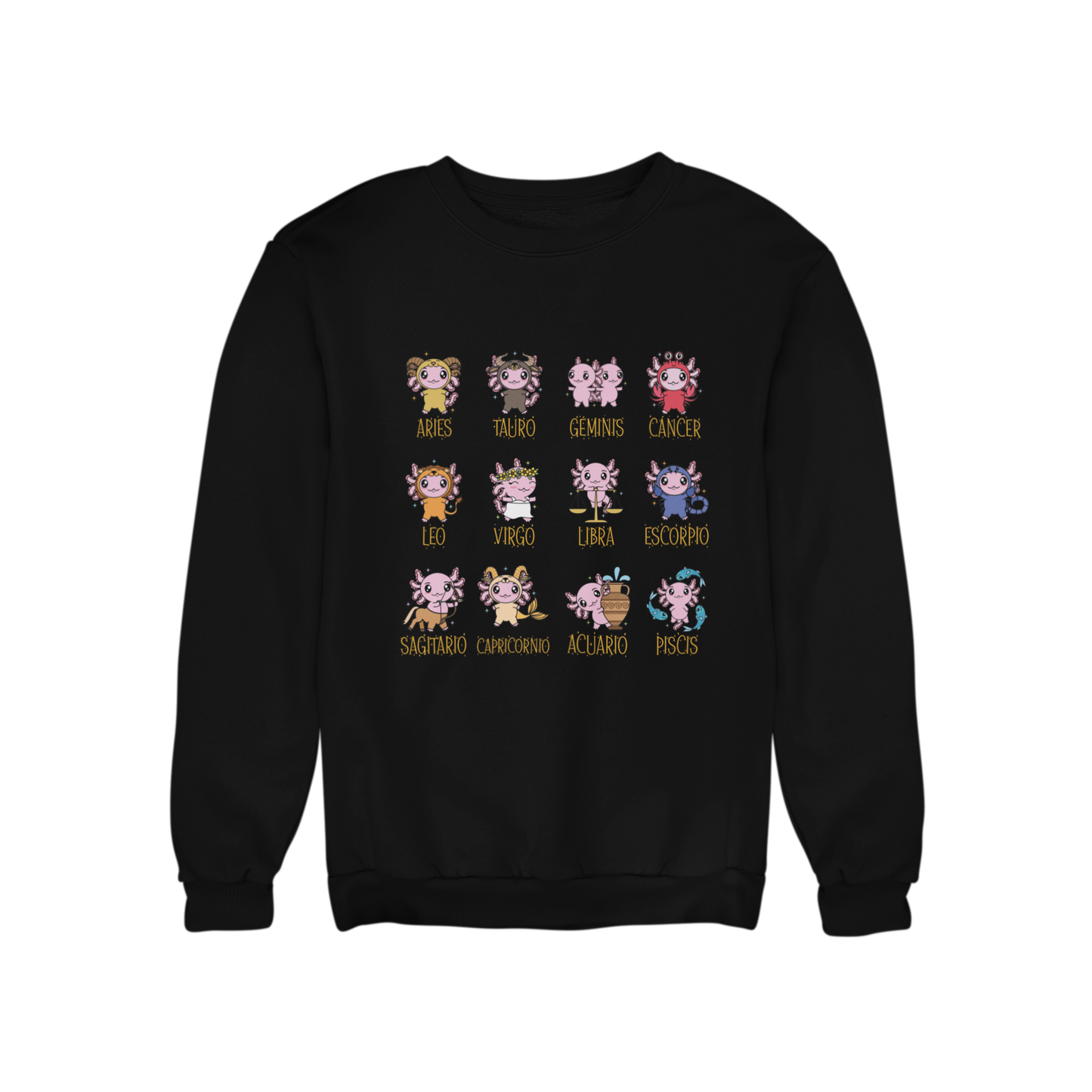 Sudadera Axolotzin Horóscopos Ajolote Unisex