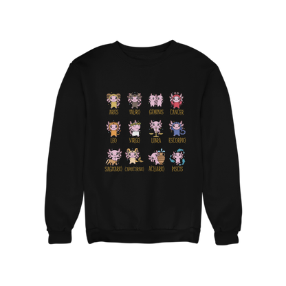 Sudadera Axolotzin Horóscopos Ajolote Unisex