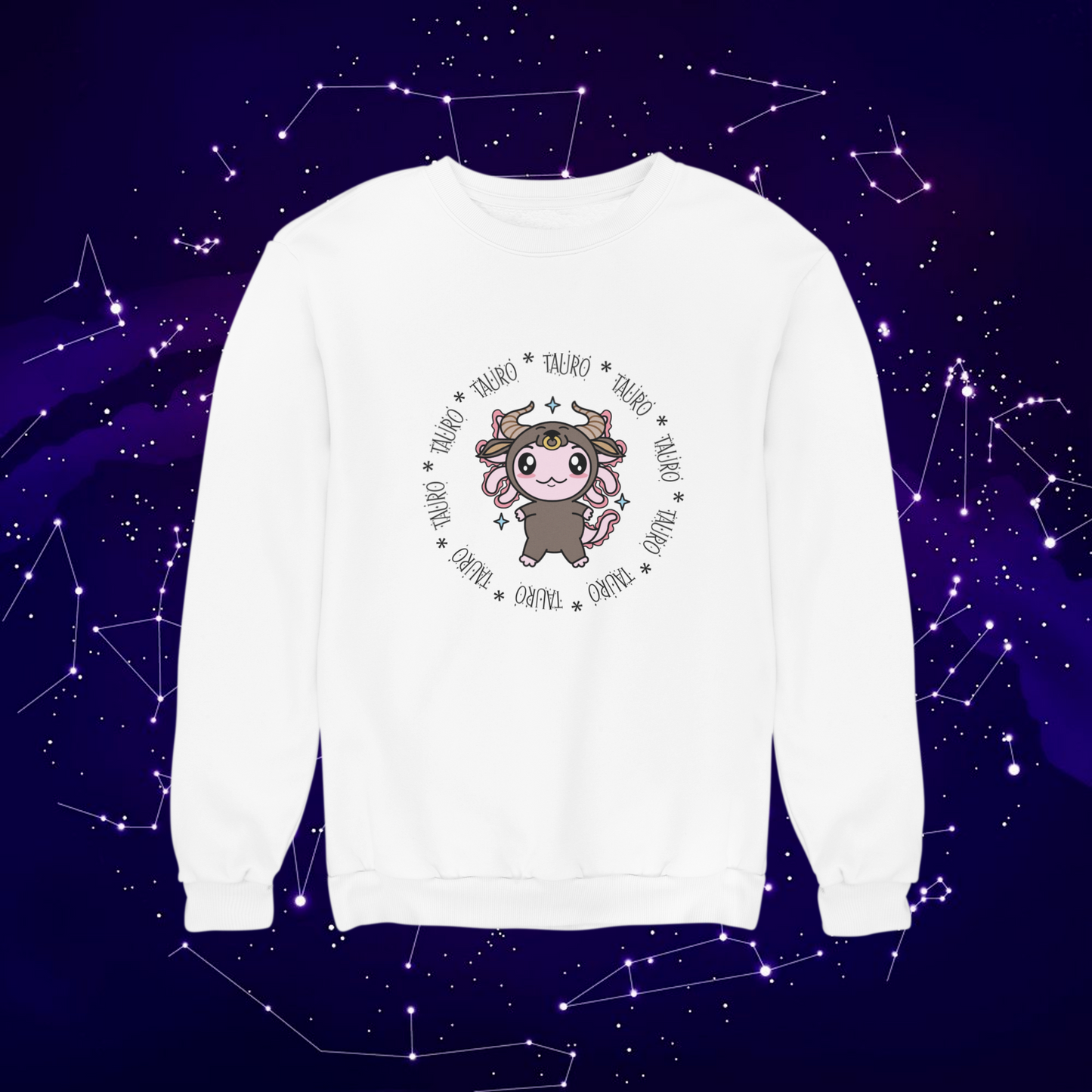 Sudadera Axolotzin Horóscopos Aro Tauro Ajolote Unisex