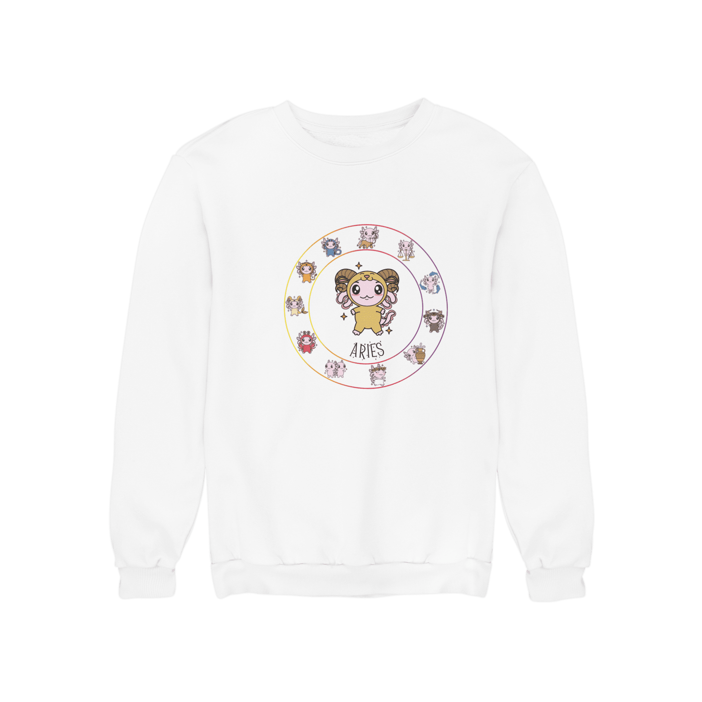 Sudadera Horóscopos Aries Axolotzin Ajolote Unisex
