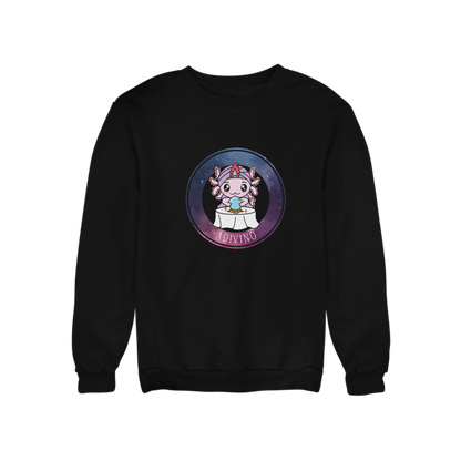 Sudadera Axolotzin Horóscopos Galaxy Adivino Ajolote Unisex