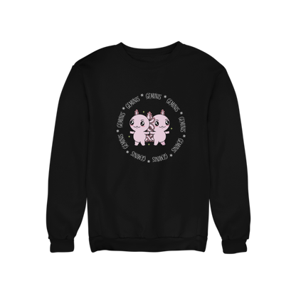 Sudadera Axolotzin Horóscopos Aro Geminis Ajolote Unisex