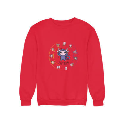Sudadera Horóscopos Escorpio Axolotzin Ajolote Unisex