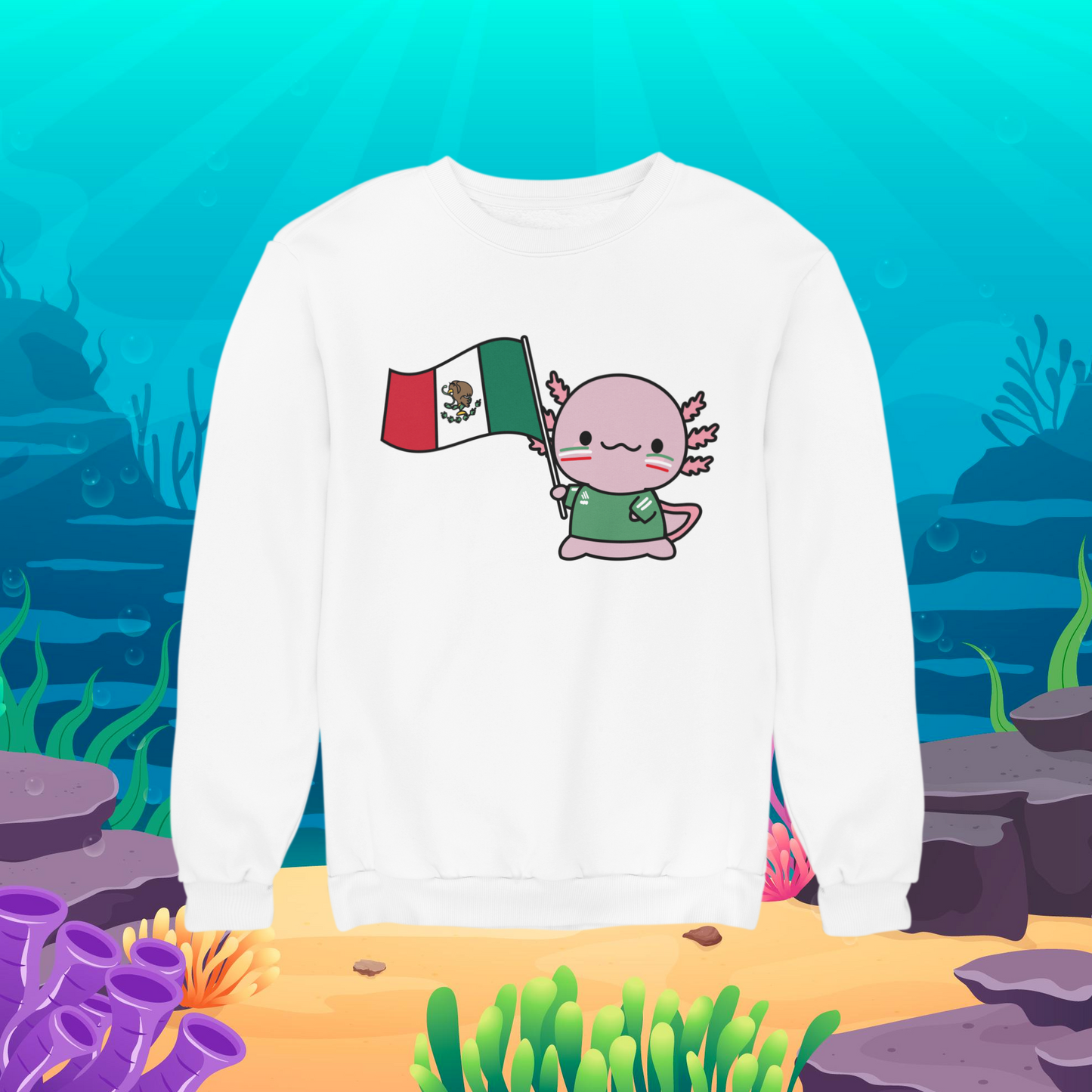 Sudadera Ajolote Mundialista Xo The Monster