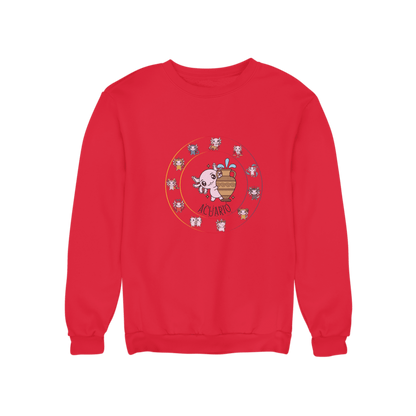 Sudadera Horóscopos Acuario Axolotzin Ajolote Unisex