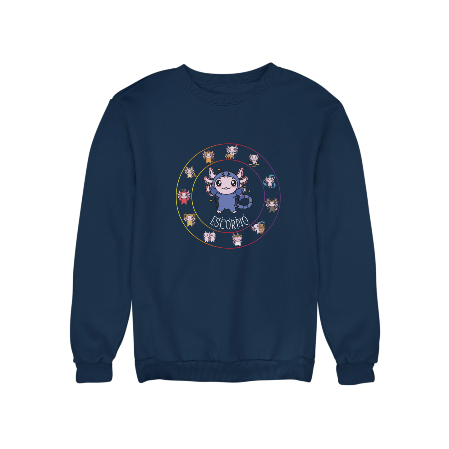 Sudadera Horóscopos Escorpio Axolotzin Ajolote Unisex