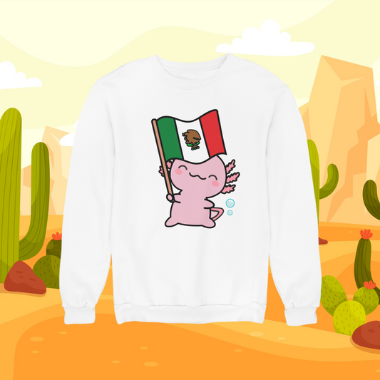 Sudadera Ajolote Y Su Bandera Xo The Monster