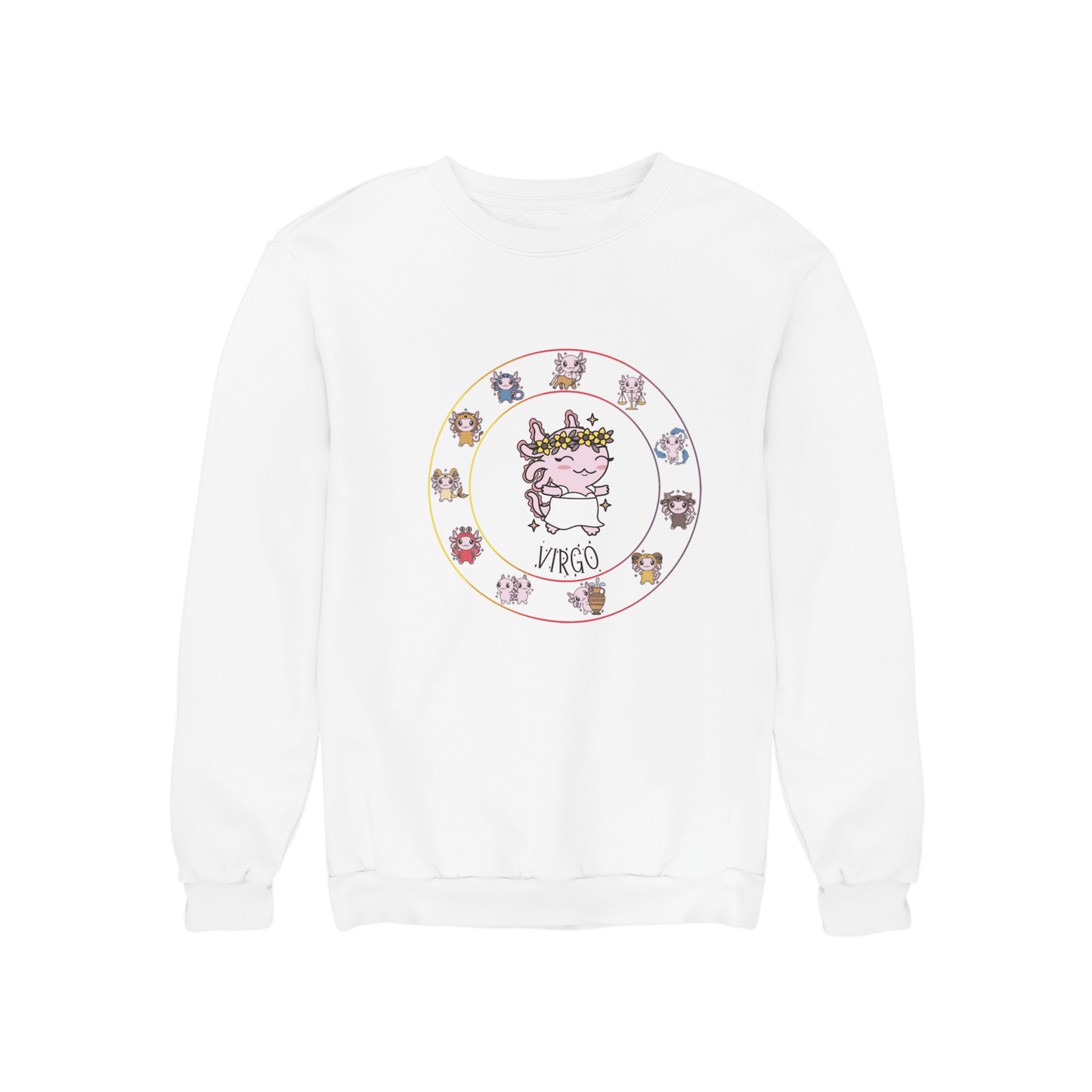Sudadera Horóscopos Virgo Axolotzin Ajolote Unisex