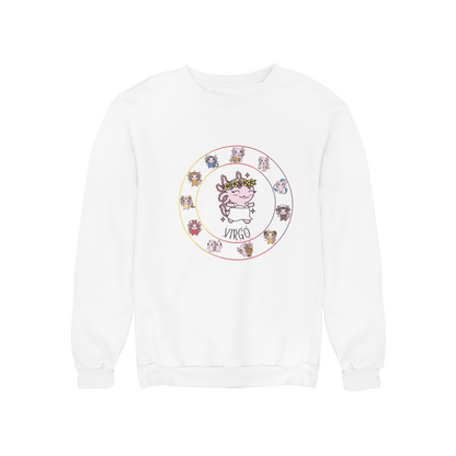 Sudadera Horóscopos Virgo Axolotzin Ajolote Unisex