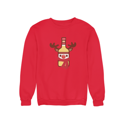 Sudadera Navideña Botella Reno Unisex