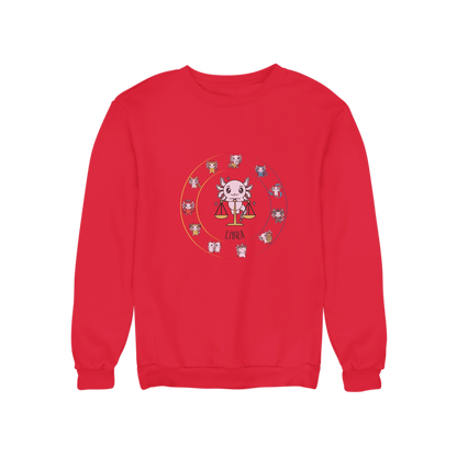 Sudadera Horóscopos Libra Axolotzin Ajolote Unisex