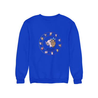 Sudadera Horóscopos Acuario Axolotzin Ajolote Unisex