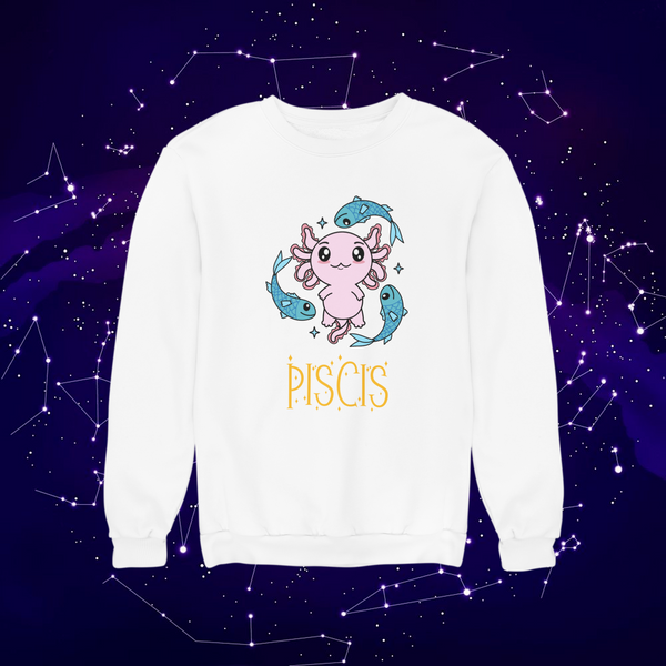 Sudadera Axolotzin Horóscopos Nombre Piscis Ajolote Unisex