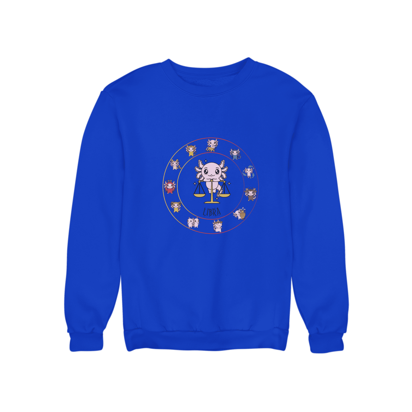 Sudadera Horóscopos Libra Axolotzin Ajolote Unisex