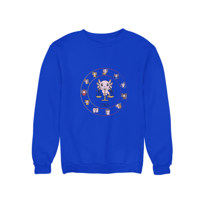 Sudadera Horóscopos Libra Axolotzin Ajolote Unisex
