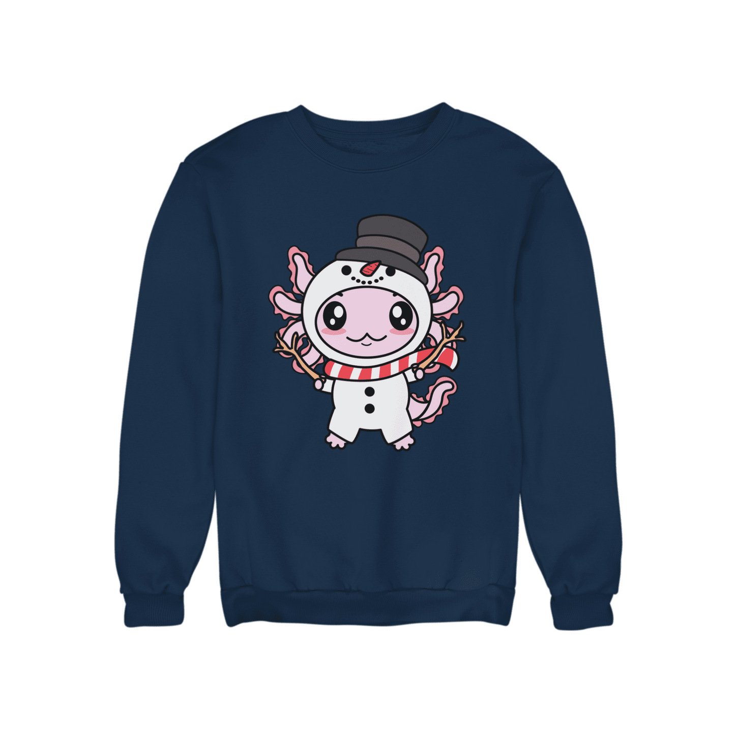 Axolotzin Muñeco De Nieve Ajolote Navidad