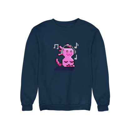 Sudadera Axolotl Bit Music Ajolote Unisex