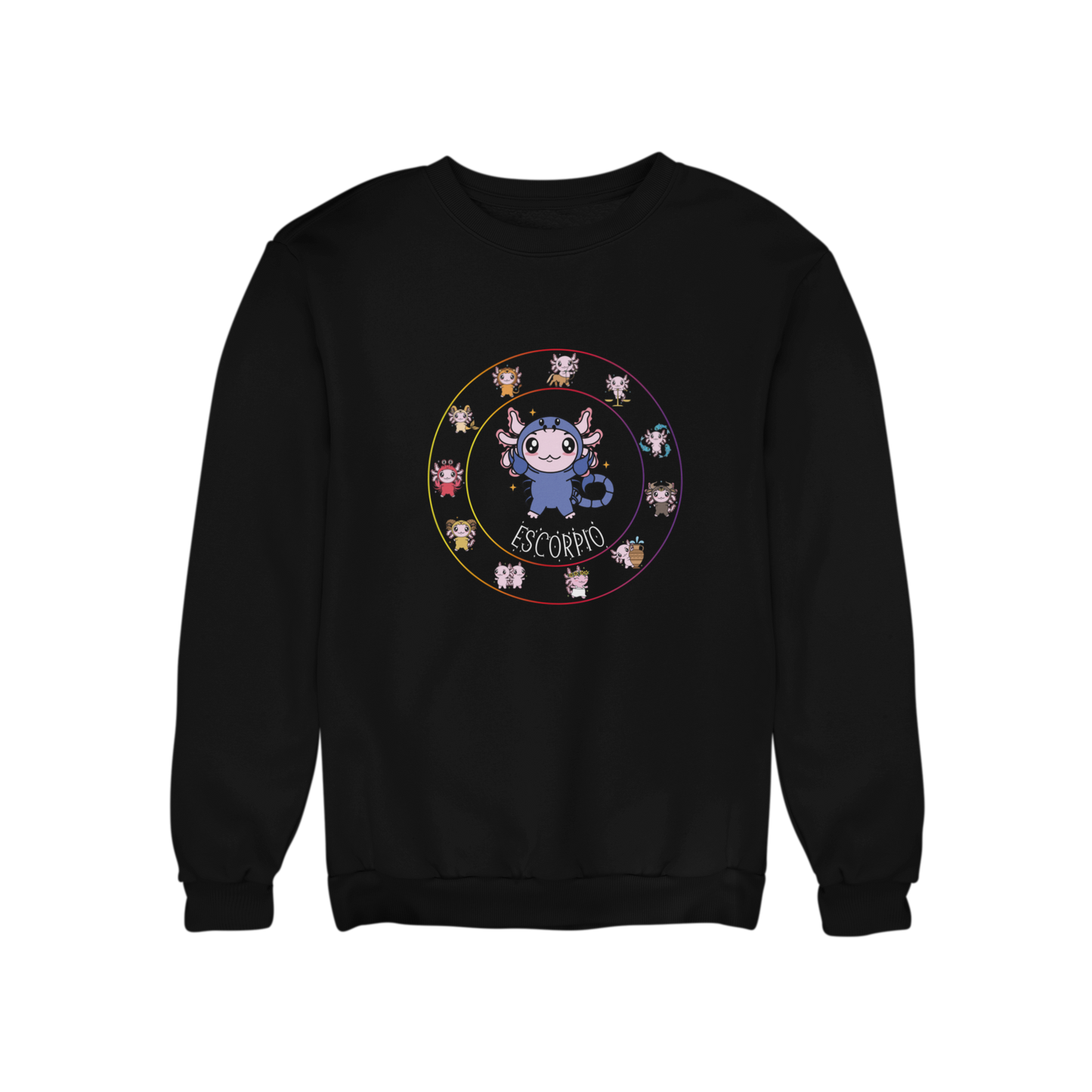 Sudadera Horóscopos Escorpio Axolotzin Ajolote Unisex