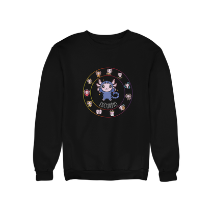 Sudadera Horóscopos Escorpio Axolotzin Ajolote Unisex