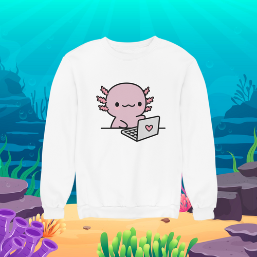 Sudadera Ajolote Trabajando Xo The Monster
