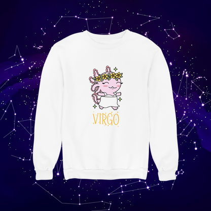 Sudadera Axolotzin Horóscopos Nombre Virgo Ajolote Unisex