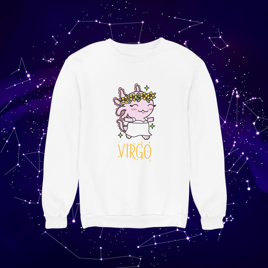 Sudadera Axolotzin Horóscopos Nombre Virgo Ajolote Unisex