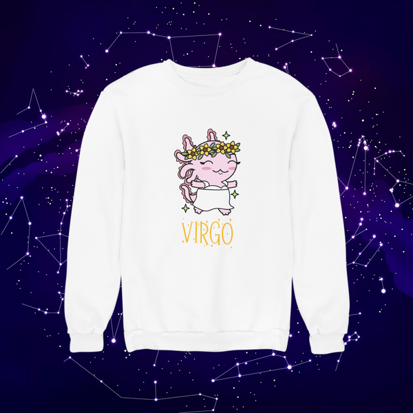 Sudadera Axolotzin Horóscopos Nombre Virgo Ajolote Unisex