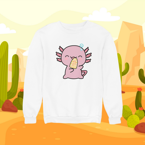 Sudadera Ajolote Comiendo Elote Con Chile Xo The Monster