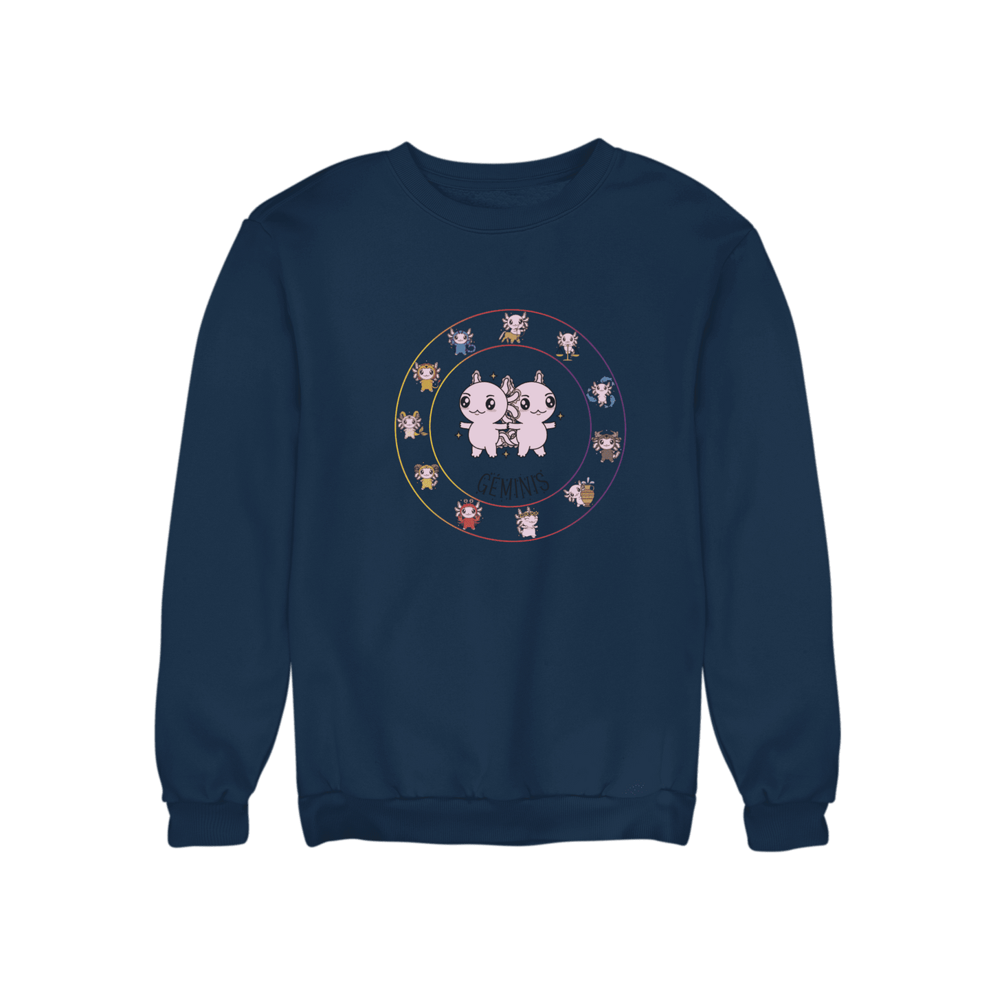 Sudadera Horóscopos Geminis Axolotzin Ajolote Unisex