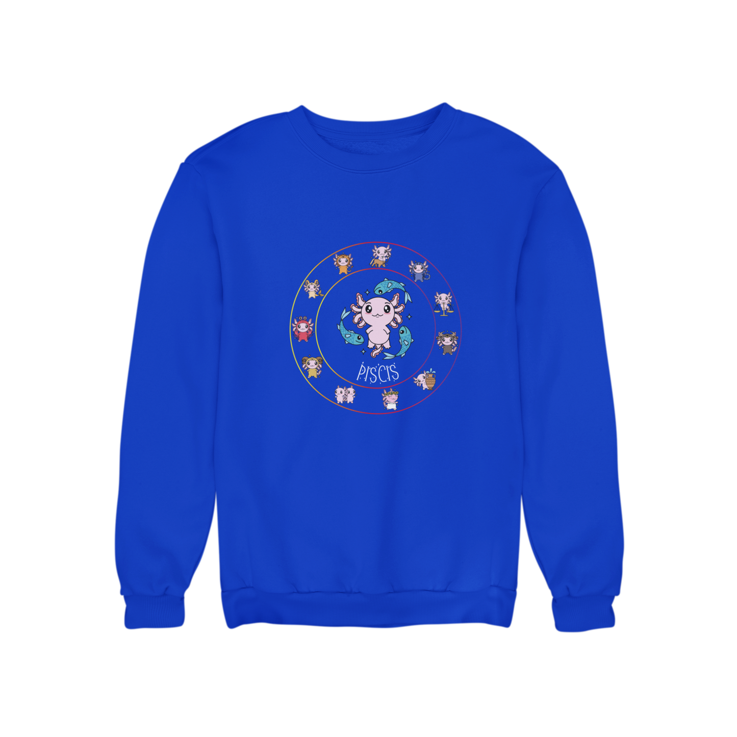 Sudadera Horóscopos Piscis Axolotzin Ajolote Unisex
