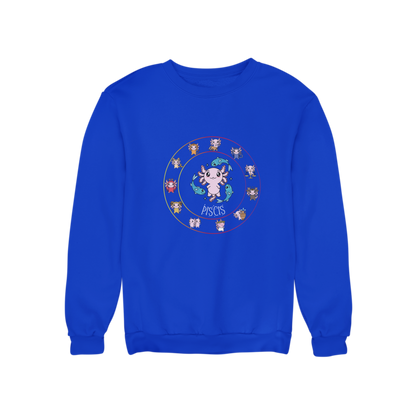 Sudadera Horóscopos Piscis Axolotzin Ajolote Unisex