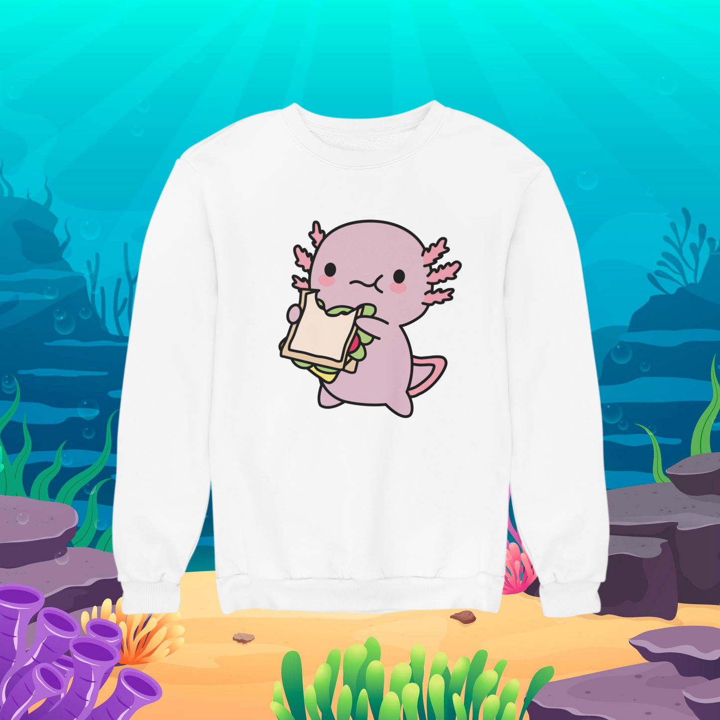 Sudadera Ajolote Almorzando Xo The Monster