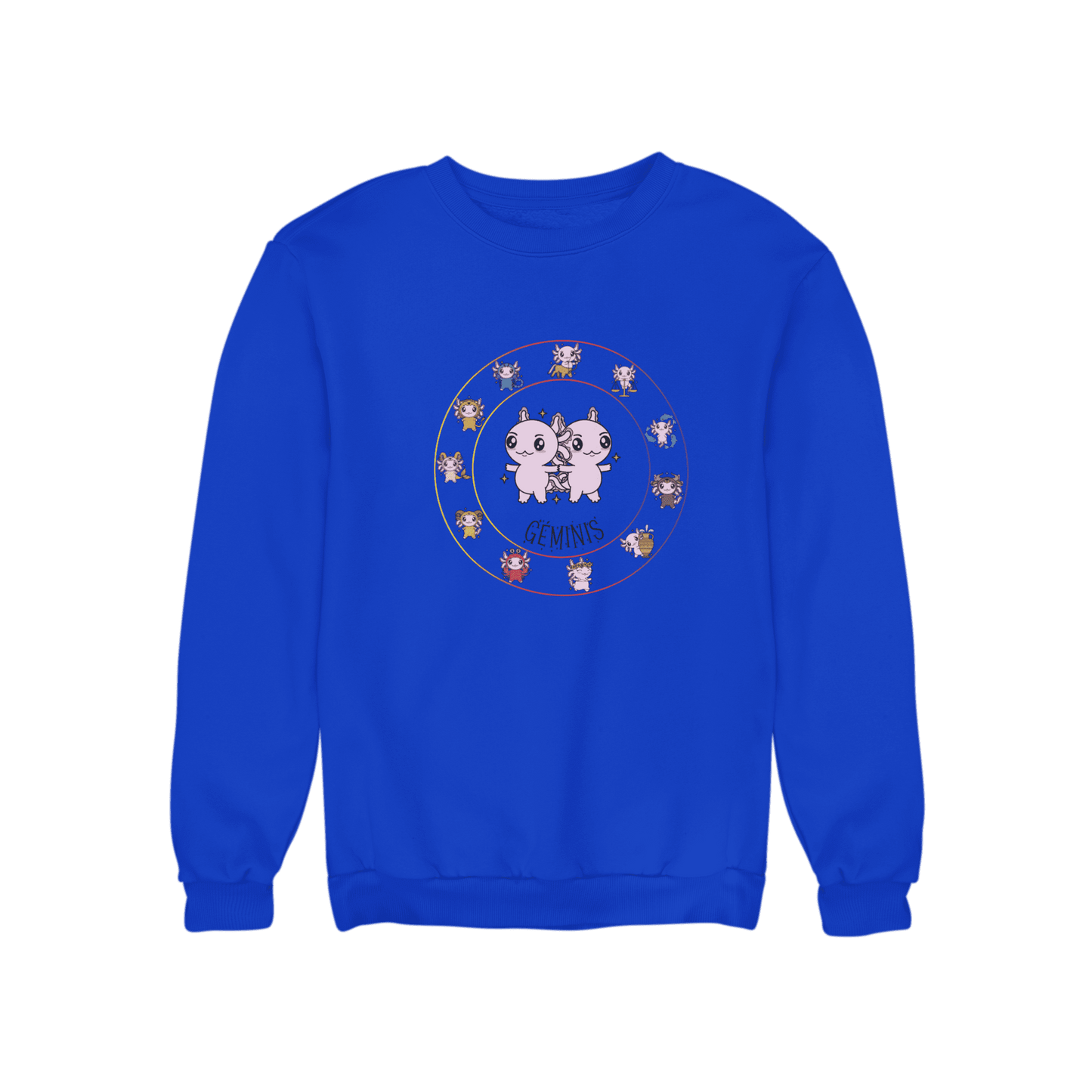Sudadera Horóscopos Geminis Axolotzin Ajolote Unisex
