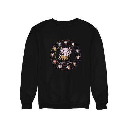 Sudadera Horóscopos Sagitario Axolotzin Ajolote Unisex