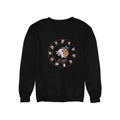 Sudadera Horóscopos Acuario Axolotzin Ajolote Unisex