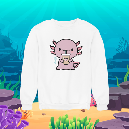 Sudadera Ajolote Bebiendo Xo The Monster