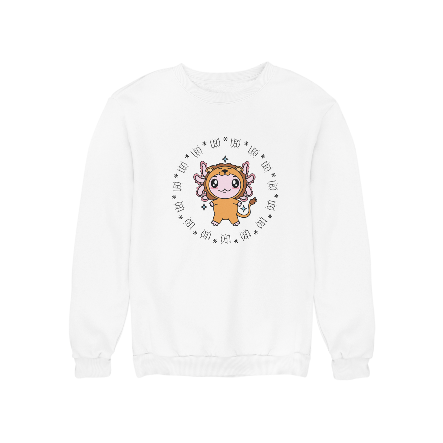 Sudadera Axolotzin Horóscopos Aro Leo Ajolote Unisex
