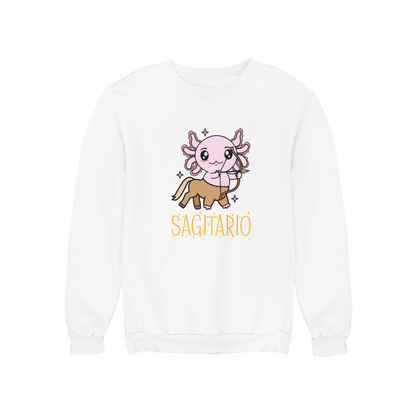 Sudadera Axolotzin Horóscopos Nombre Sagitario Ajolote Unisex