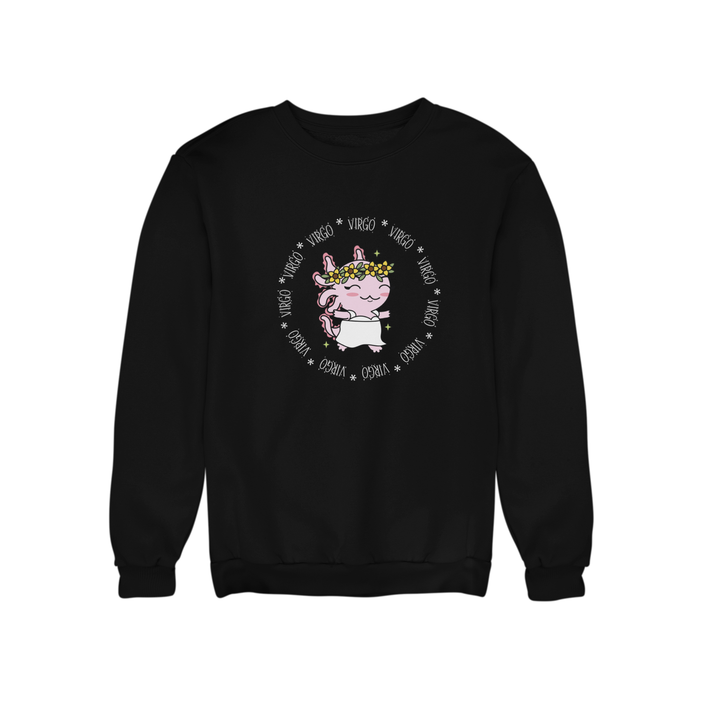 Sudadera Axolotzin Horóscopos Aro Virgo Ajolote Unisex